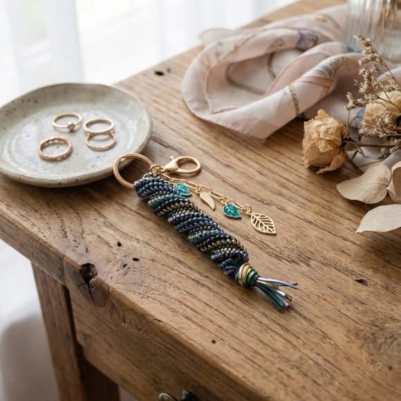 Midnight Forrest Keychain - Picture 2 of 3